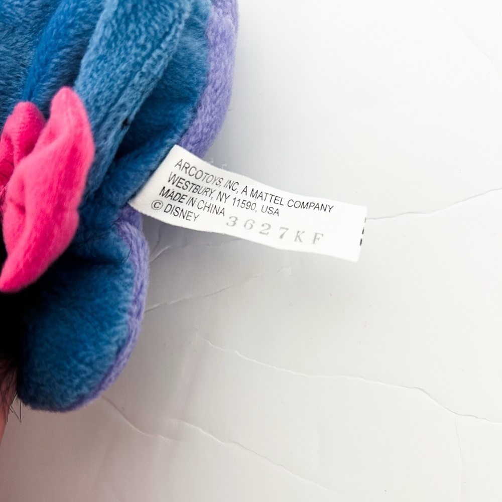 Eeyore Winnie the Pooh Mattel Arcotoys Disney Stuffed Plush Pink Bow Tail Toy - Picture 4 of 5